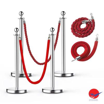 Cây phân cách dây móc màu trắng